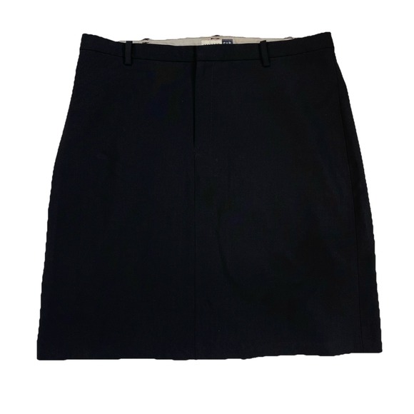 GAP Dresses & Skirts - Gap‎ Classic Stretch Wool Belt Loop Work Casual Party Black Skirt Size 8